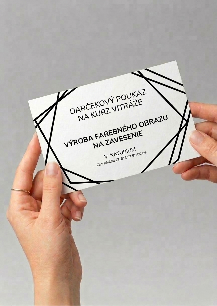 Darčekový poukaz na kreatívny workshop Tiffany vitráže