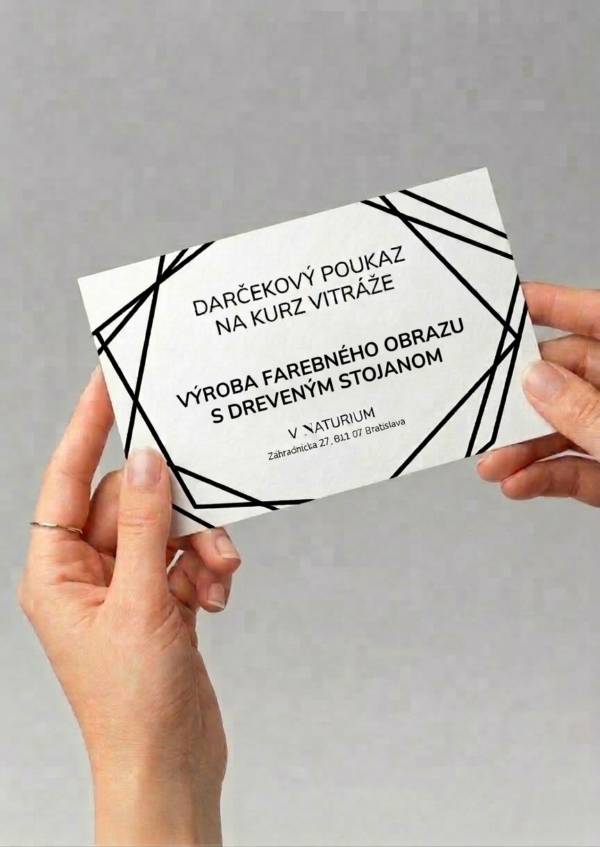 Darčekový poukaz na kreatívny workshop Tiffany vitráže