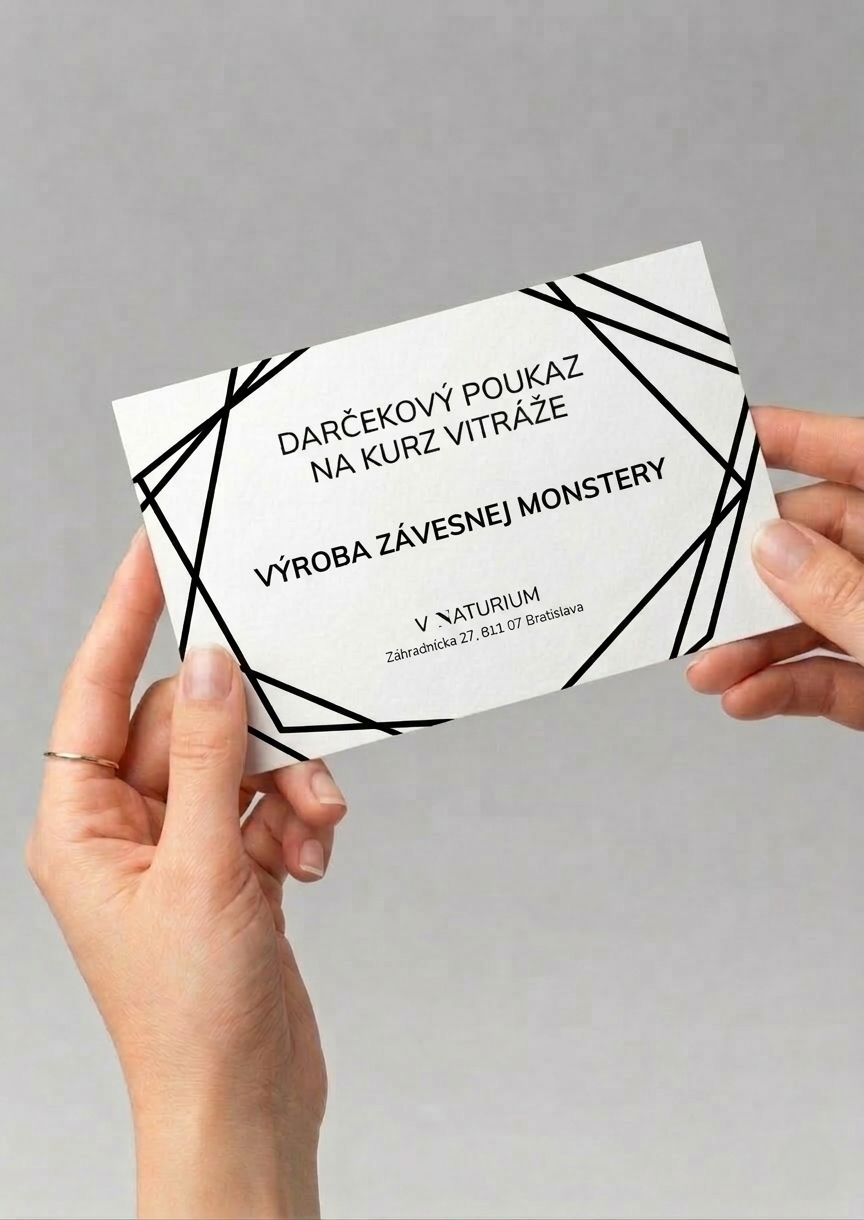 Darčekový poukaz na kreatívny workshop Tiffany vitráže