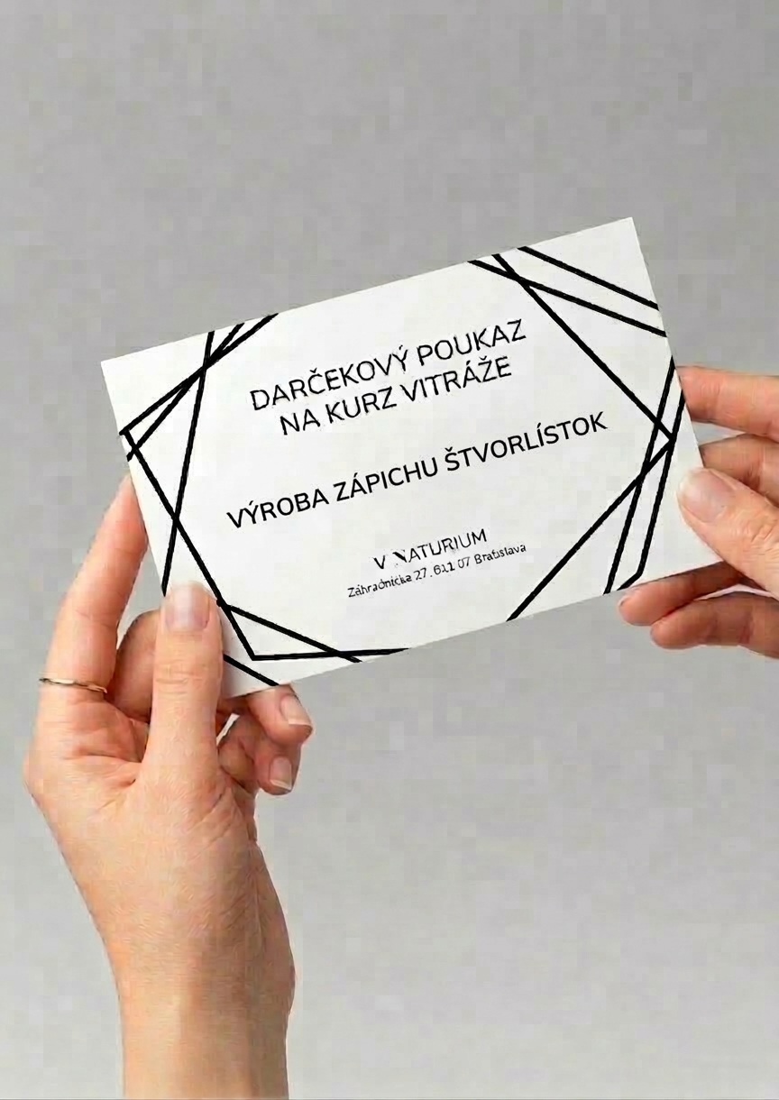 Darčekový poukaz na kreatívny workshop Tiffany vitráže