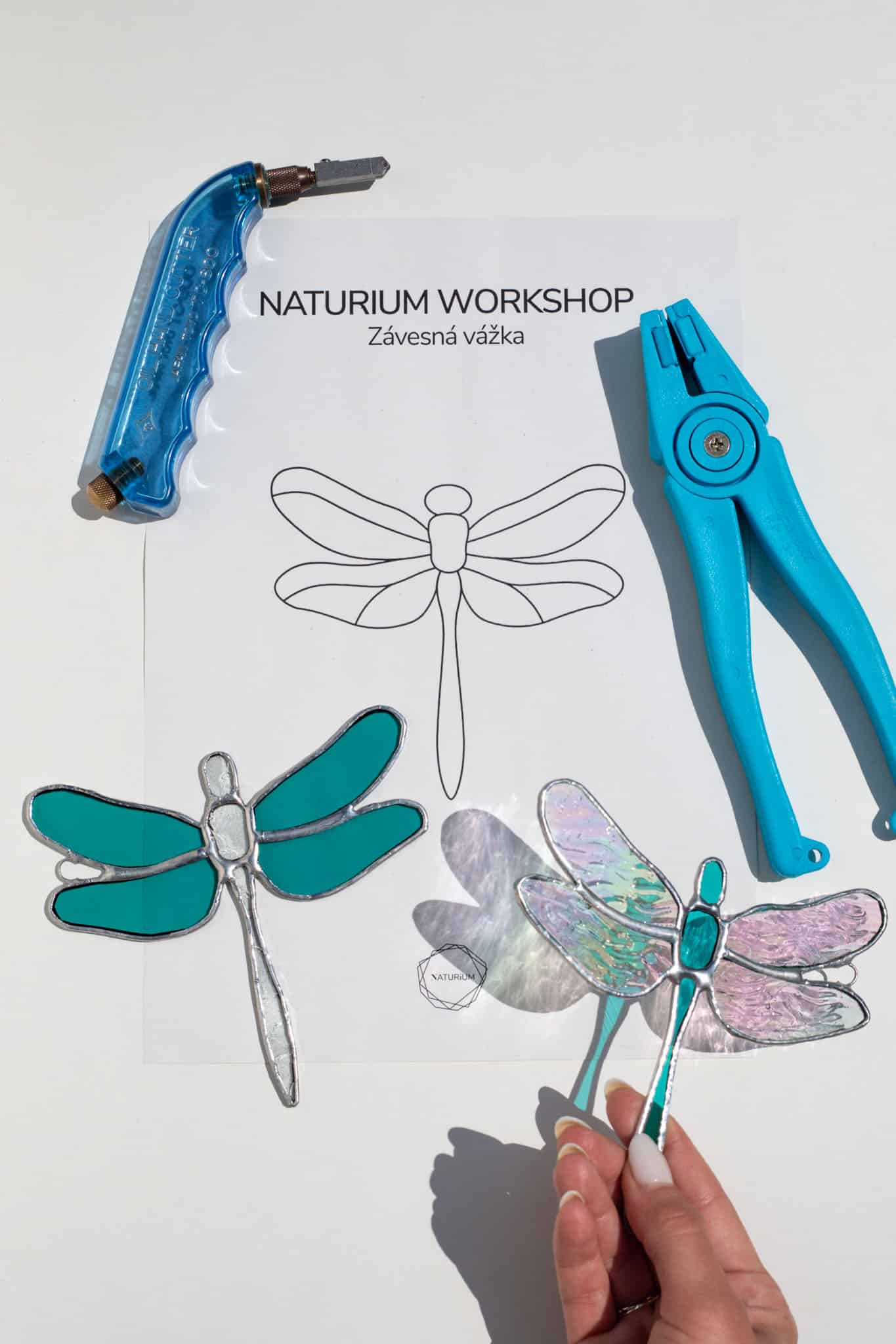 Kreatívny workshop/kurz vitráže v Bratislave pre dospelých a firmy v Naturium